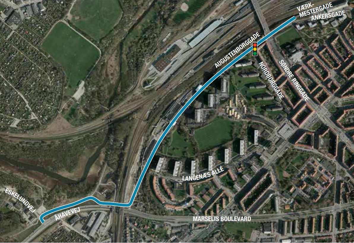 Ny vej på Langenæs